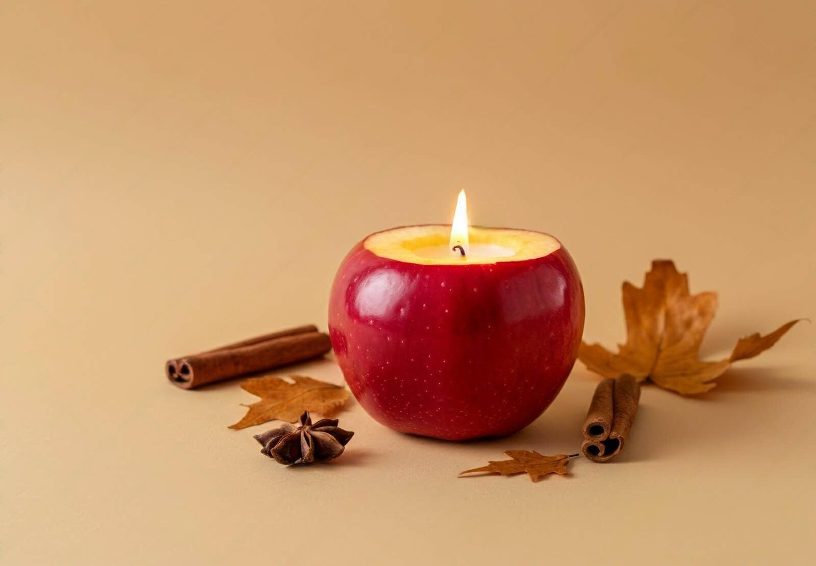 apple candles
